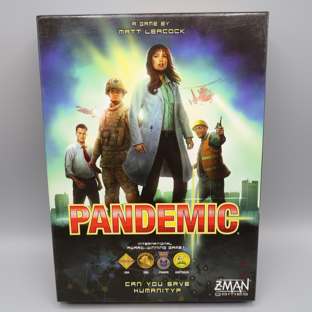 Pandemic Board Game 100% Complete by Matt Leacock 2013 Z-Man Games Save Humanity